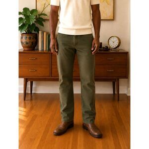 Polo Ralph Lauren 650 Mens Jeans 40x32 Angler Green Straight Fit Cotton NWT